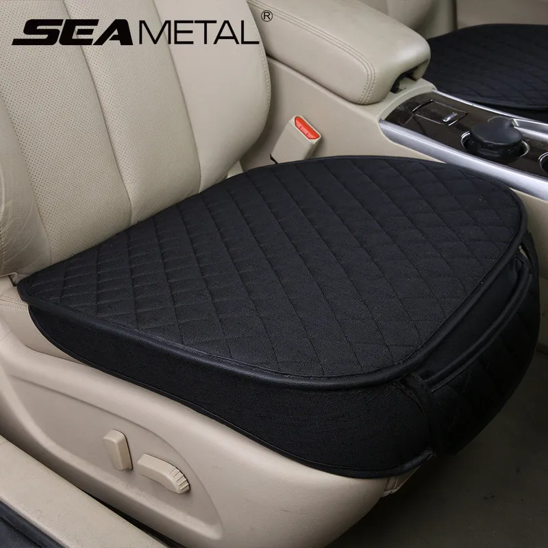 

Car Styling Automobiles Seat Cover Breathable Flax Car Seat Covers Set Universal Auto Seats Cushion Pads Protector Accessories