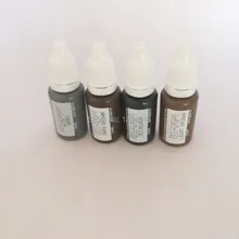100 шт Высокое качество Перманентный макияж пигмент чернила татуировки 15 мл/бутылка косметическое руководство 3d Губы бровей смешанный цвет