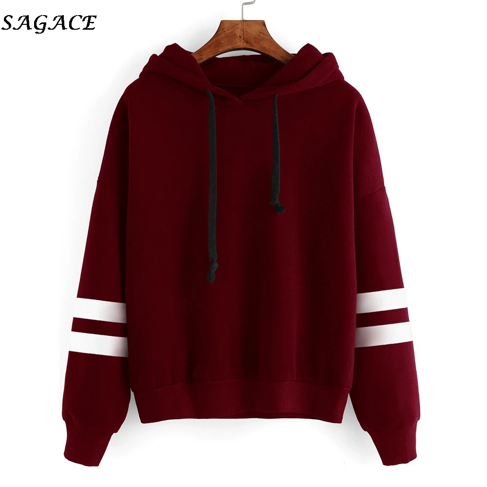 

Autumn Sweatshirts Women red Women's Gown With Hood Hoodies Ladies Long Sleeve Casual Hooded Pullover Clothes Sweatshirt oct17