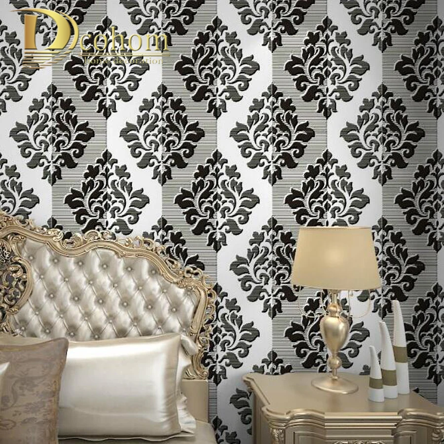 Online kopen wholesale wit damast behang uit china wit damast ...