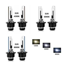 2x D2R 35W HID Xenon Headlight Bulb HID Bulbs With Metal Bracket Protection 4300K 6000K 8000K