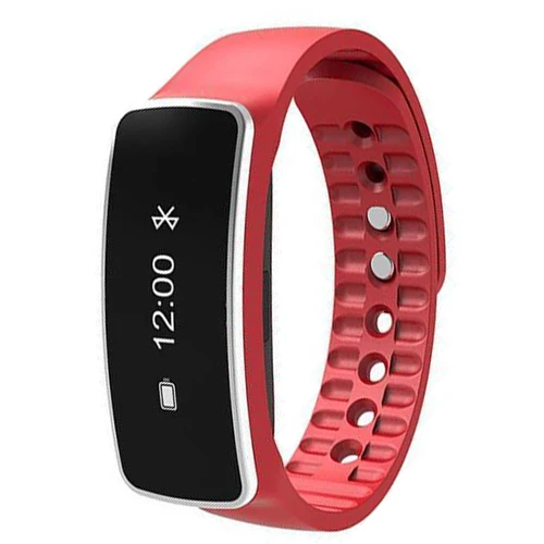 Smart Wrist Band Bracelet Watch Sleep Sports Fitness Activity Tracker Pedometer Colour Red