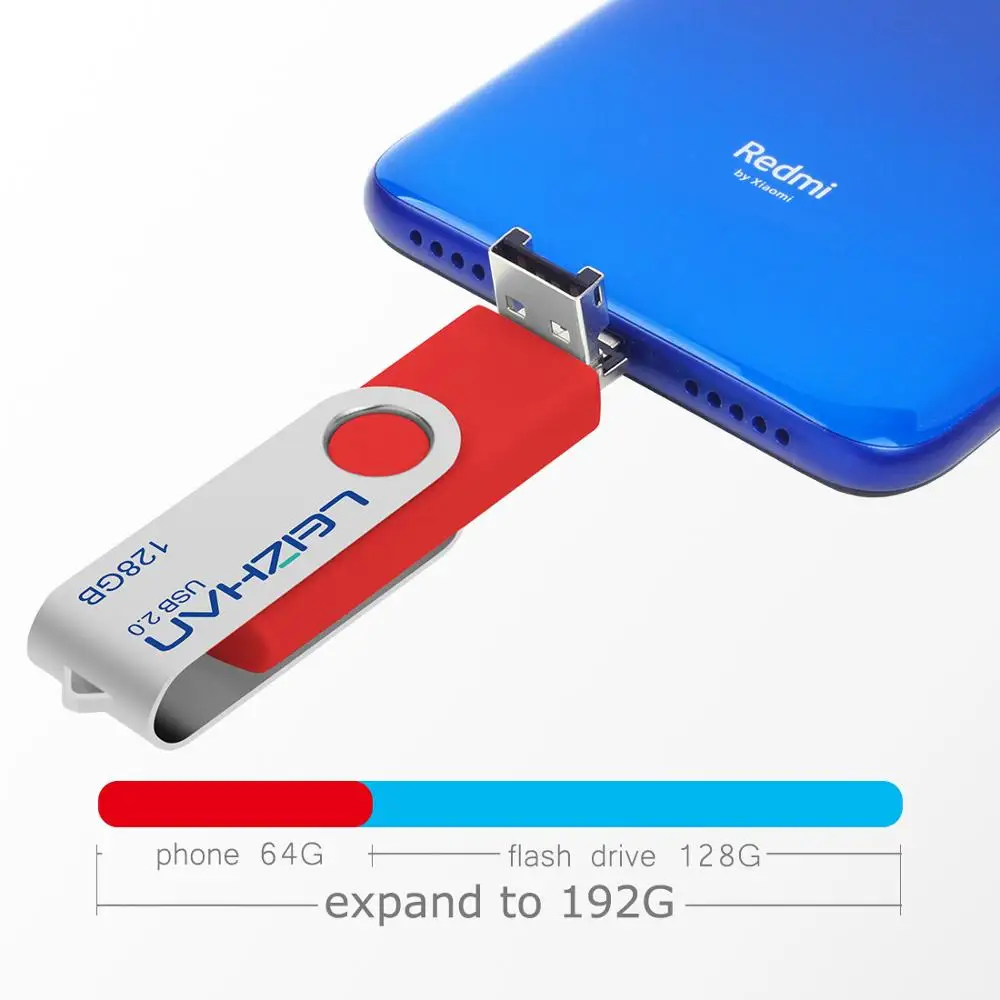 LEIZHAN 3 в 1 телефона Android OTG usb флеш накопитель Тип C photostick micro u диск 128 Гб 64 ГБ 32