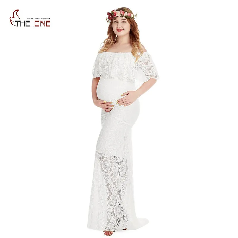 ruffle robe for maternity shoot