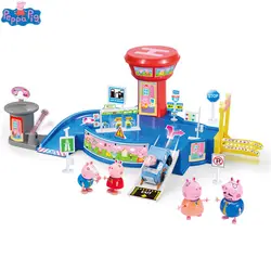 Peppa Pig набор игрушек Джордж семья игрушки куклы Peppapig parkin DIY Play house игрушки ПВХ Фигурки игрушки для подарки на день рождения