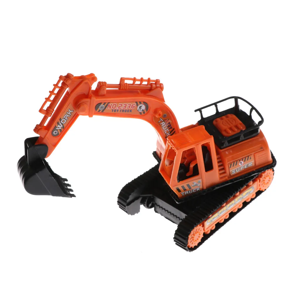 12cm*6.2cm*14cm Plastic Excavator Model High Simulation Orange