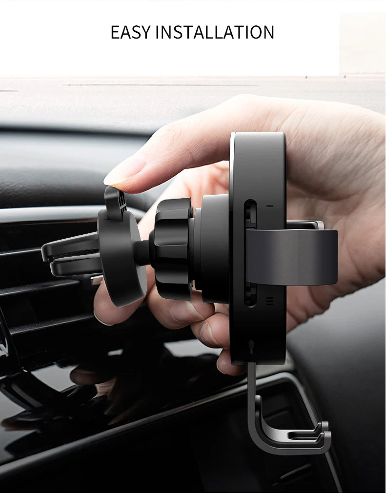 Xiaomi 70mai Qi Wireless Car Charger For iPhone Xs Max XR X Samsung Intelligent Sensor Fast 70 mai Wirless Charger Holder in Car (5)