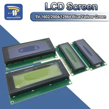 Placa de Exposição do LCD Módulo 1602 2004 12864 PCF8574T PCF8574 IIC/Placa de Interface Adapte I2C 5 V Azul/Amarelo tela verde Para Arduino