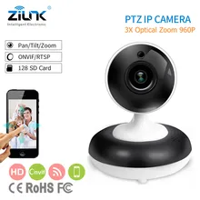ZILNK 3X Optical Digital Zoom PTZ IP Camera HD 960P Support ONVIF Network Indoor Wireless Wifi Baby Monitor Home Security