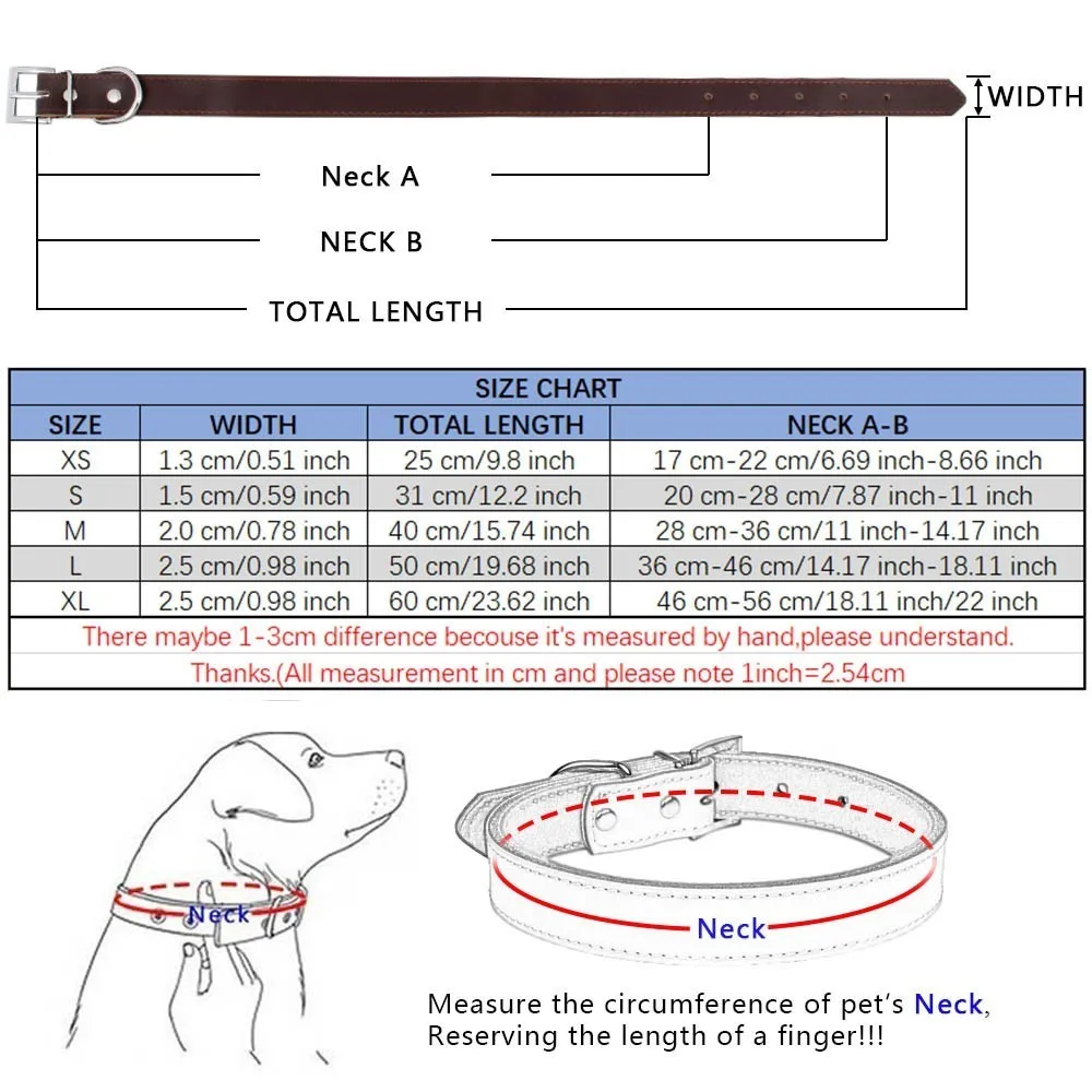 Ошейник из натуральной кожи для больших собак с подкладкой из микрофибры, ошейники для щенков чихуахуа, для маленьких, средних и больших собак, немецкая овчарка, 1 шт
