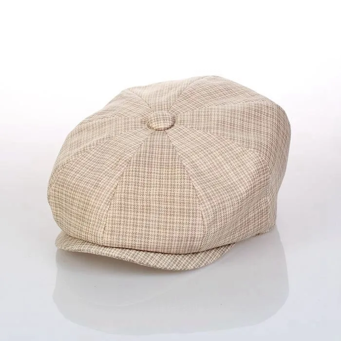 BooLawDee летние тонкие linen newsboy cap художник восьмиугольной hat мужские и женские разных цветов 56 58 60 см M631