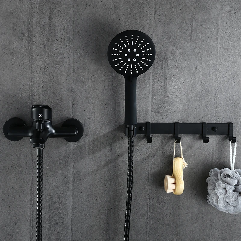 أسود دش صنبور حمام الفخار الضغط منع لكمة زهرة جميع النحاس صنبور مجموعات الدعامات الساخنة والباردة خلاط دش أسود دش صنبور حمام الفخار الضغط منع لكمة زهرة جميع النحاس صنبور مجموعات الدعامات الساخنة والباردة خلاط دش