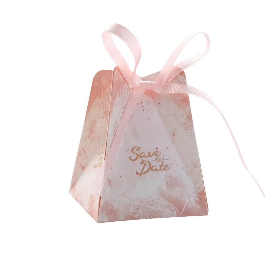 Esmalte em pó Lote Europeu Novo Estilo Floresta Casamento Criativo Pentagonal Doces Embalagem Caixa 50 Pçs - 3 Organizador de mesa