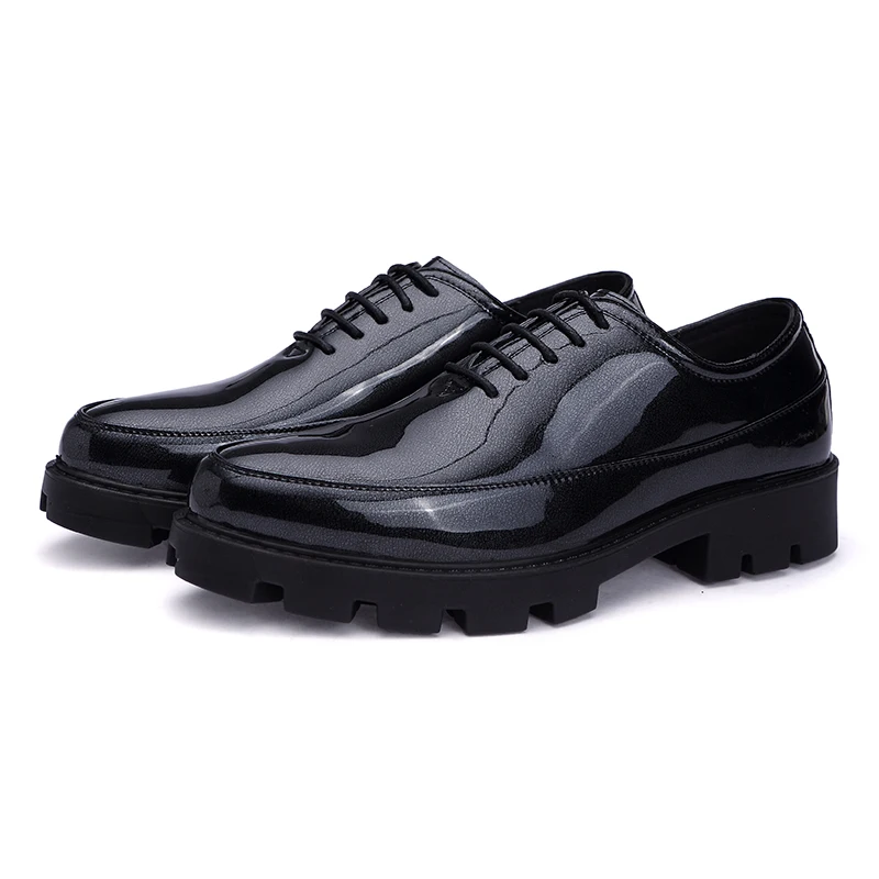men designer shoe luxury brand italian formal pointed toe patent leather dress safety foowear male platform oxford shoes for men (14)