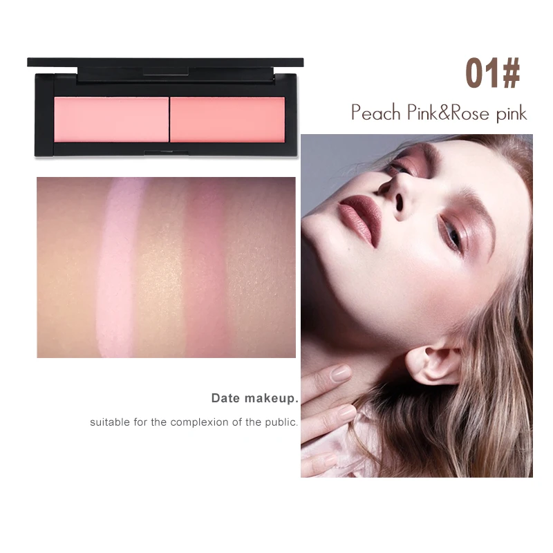 HENLICS Beauty Product Series Wonderful 2 Color Makeup Blush Face unlimited color fairy Blusher Powder Palette Cosmetic  (5)