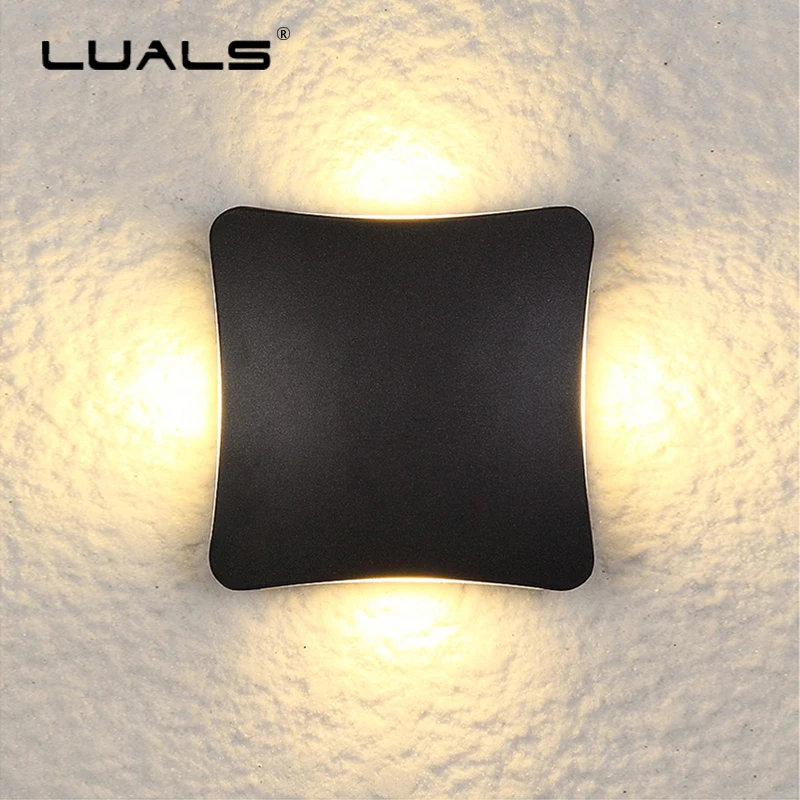 

Outdoor Lighting Garden LED Wall Lamp Cast Aluminum Wall Sconce Luxury Home Wall Lamps Creativity Porch Lights Modern Art Light