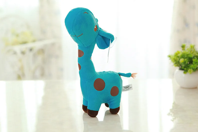 18cm Cute Baby Toys Rainbow Giraffe Plush Toys Dolls For Kids Brinquedos Kawaii Gift For Baby Christmas Gifts