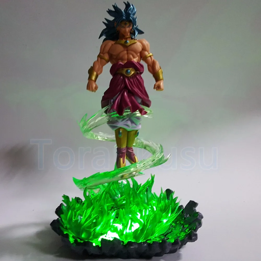 Dragon Ball Z Action Figure Broly Green Fire Power Base DIY Set Super Saiyan Broli Display Model Toy Dragon Ball Super DIY187
