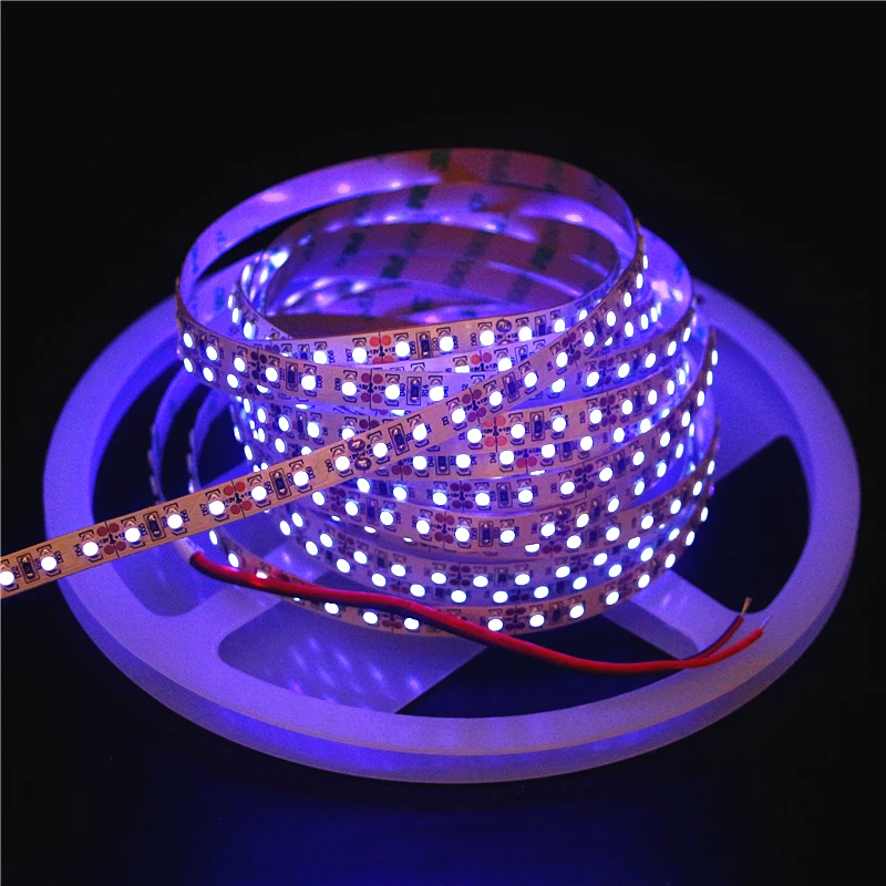 Светодиодная УФ лента 0 5 м 1 2 3 4 12 В SMD 5050 3528 2835 черный гибкий светодиодный