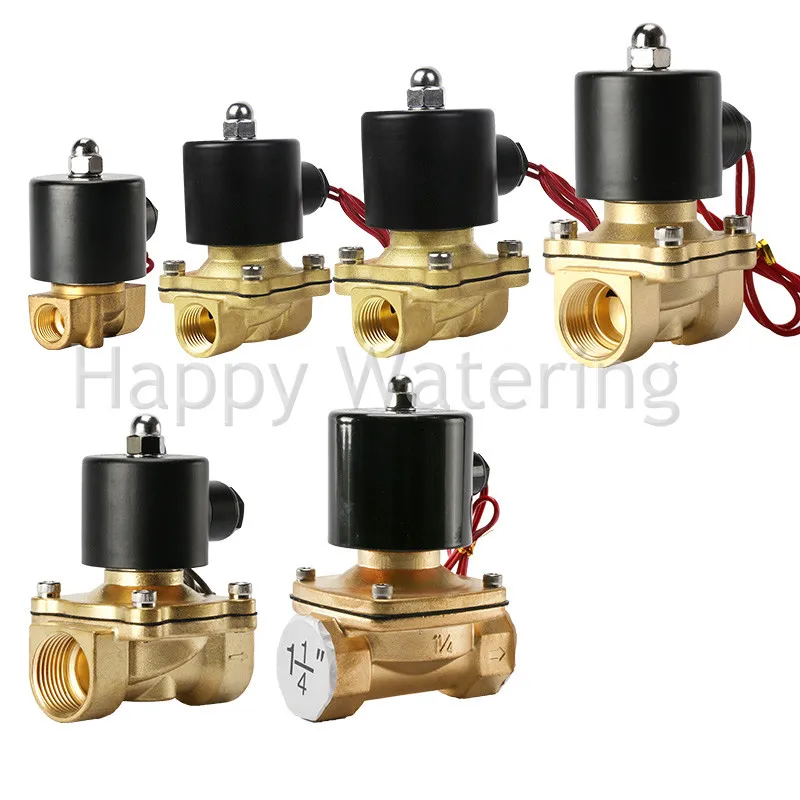 Buy 1" BSP Brass Normally Closed Electric CO2 Solenoid Valve AC220V Free