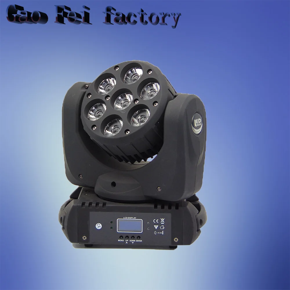 

Beam Moving Head stage lighting dmx 512 controller 7x12W CREE LED Beam Moving Head Light for DJ Party Disco Nightclub Bar