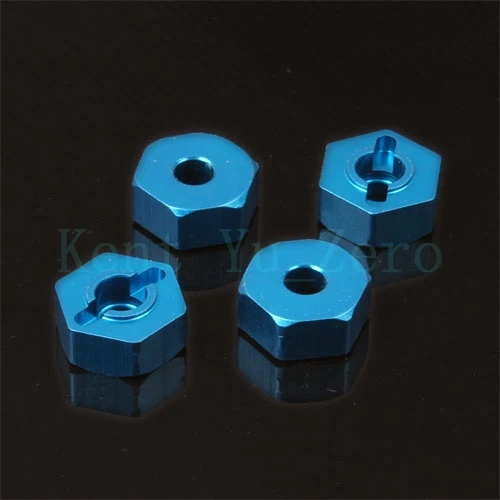 

122042 Blue Aluminum Wheel Hex 12mm 4P RC HSP For 1/10 On-Road Car/Buggy/Truck