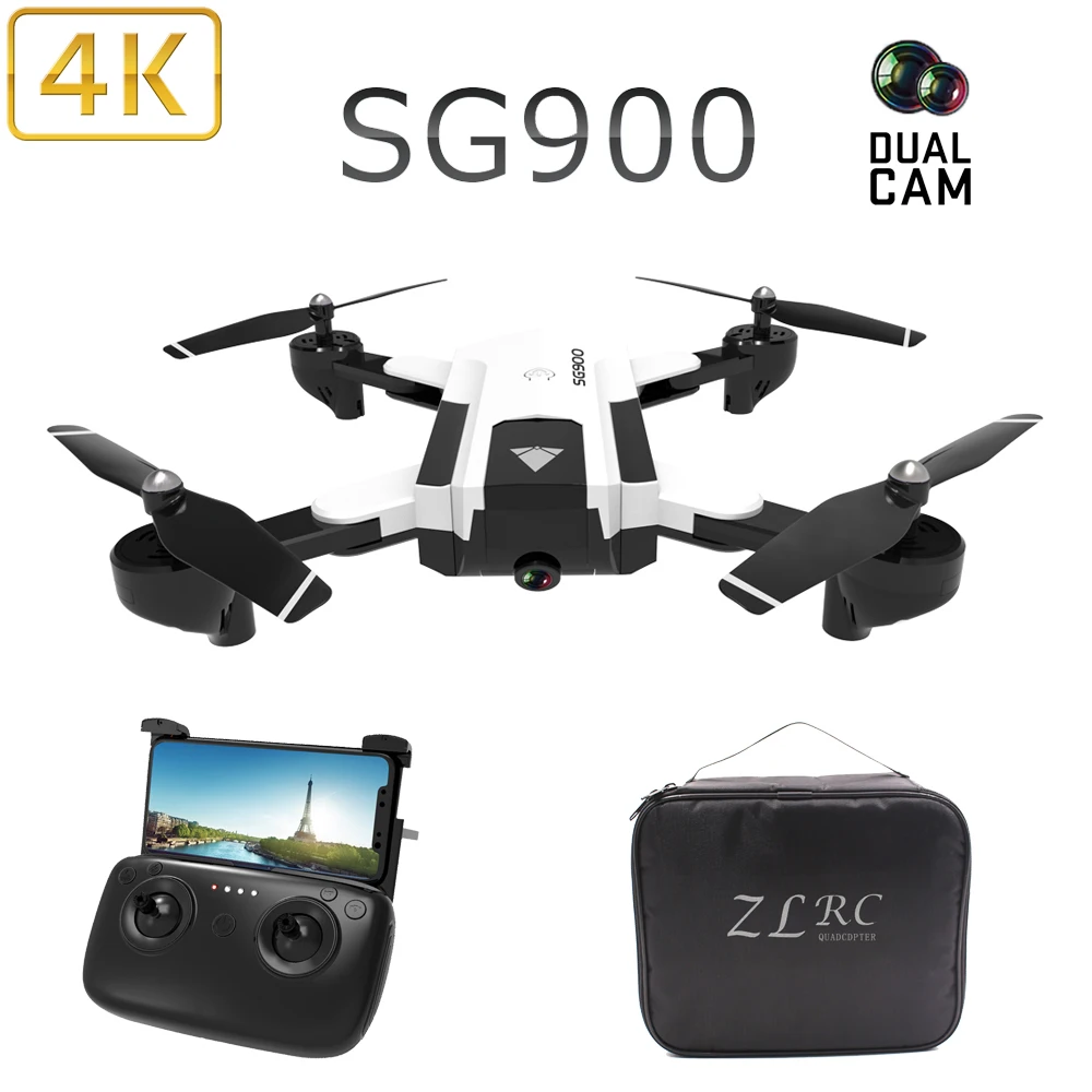 

Foldable Rc Quadcopter Drone HD Camera 4K Dual cam Dron Remote control Toys Aircraft rc Video Helicopter control Kids Drone Toy