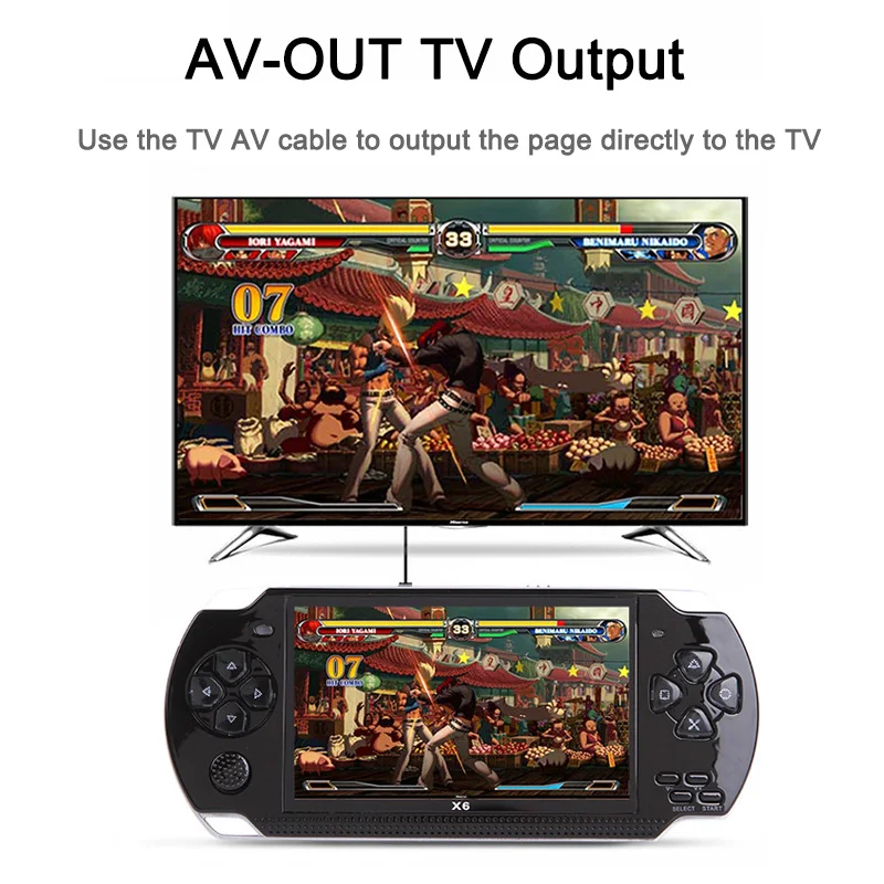 Cena Przenośna gra wideo konsola 32bit klasyczne gry czarny Retro przenośny 8GB konsola do gier 4.3 cala z uchwyt na aparat MP3