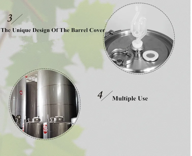 50 л 316 ферментеры из нержавеющей стали для ликера ферментированное вино ферментированные пивные ферментеры для доморощенного вина инструменты для изготовления бочки