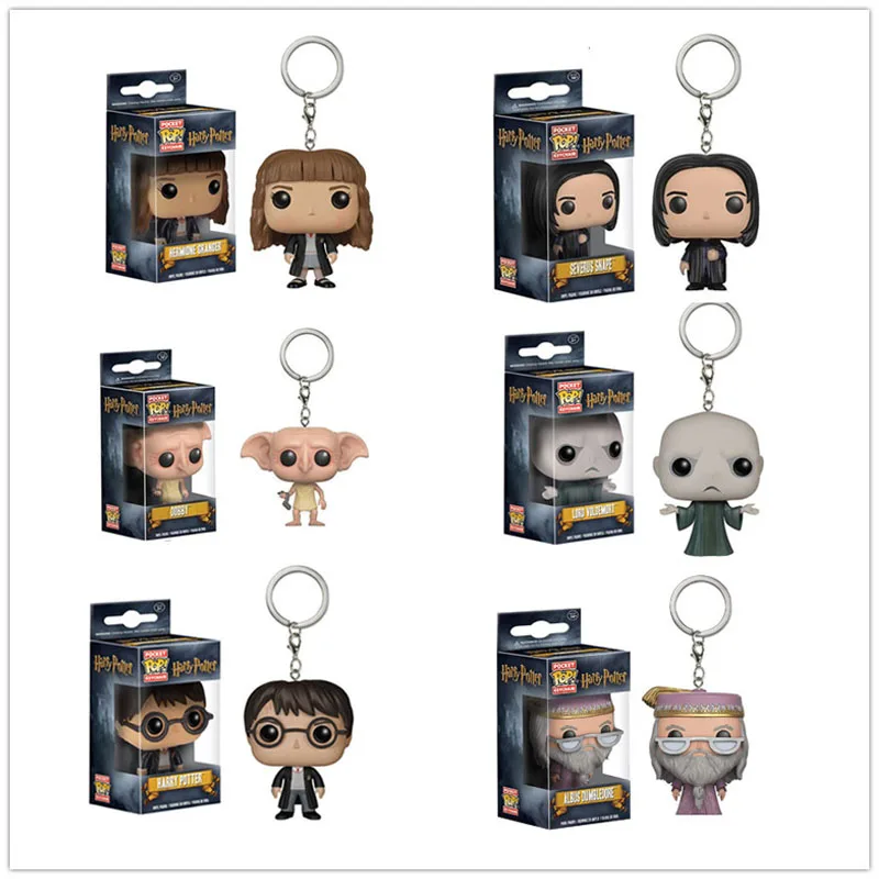 FUNKO POP брелок с героями Marvel Venom Maleficent EVE Harri Potter Pikachu одна деталь Фигурки игрушки для детей Рождественский подарок
