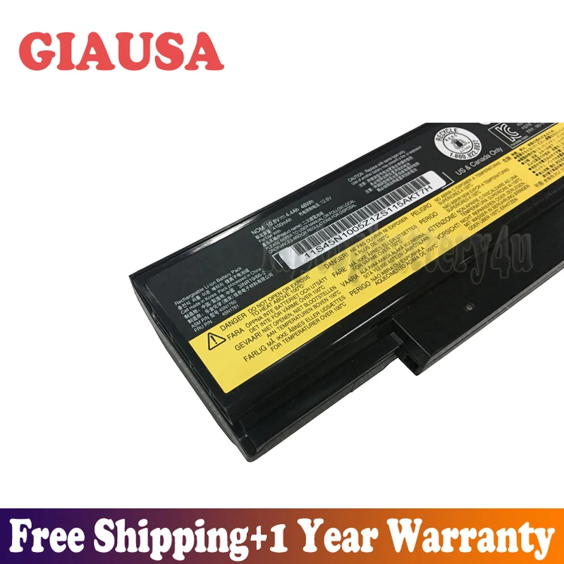 GIAUSA 10,8 V 48Wh 4.4Ah 45N1760 Батарея для lenovo ThinkPad E550 E555 E550C E560 E565 45N1761 45N1762 76+ серии