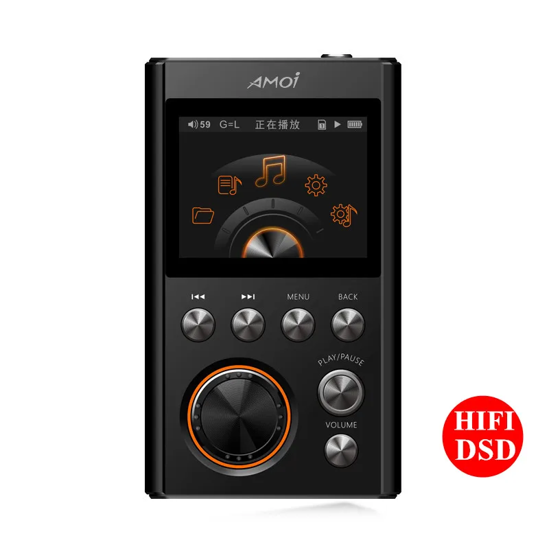 Amoi C20 8 Гб MP3 плеер без потерь HIFI музыка высокое качество мини аудиофил полный