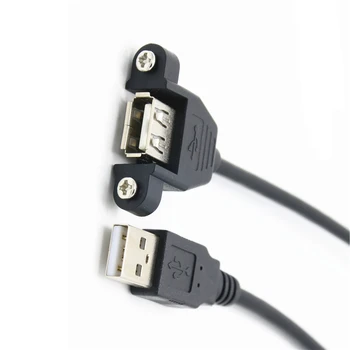 

Computer Data Line USB 2.0 B Female Socket Panel Mount To USB B Male Printer Extension Cord with Ear Mount Extension Cable Wired