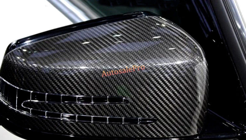 Накладка на боковое зеркало заднего вида из углеродного волокна для Benz GLE W166 / Coupe