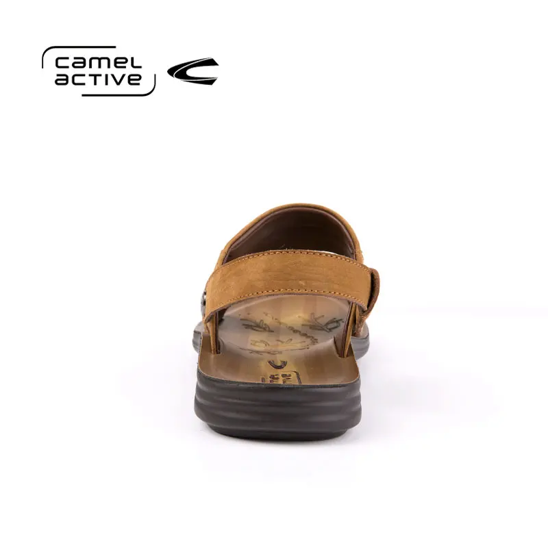 Camel Active новый мужские сандалии из натуральной кожи Модные дышащие Мужские