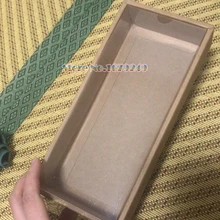100 шт./лот коричневая крафт картонная коробка подарочная