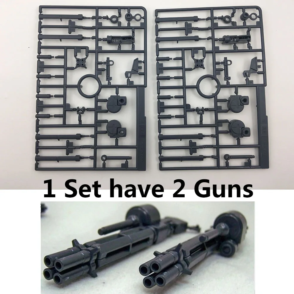 

Two Guns/Set GG/TT BEAM GATLING GUNS For Bandai 1/100 MG RX-0 Unicorn Gundam Action Figures Model Guns Model Weapons Arm Set Toy