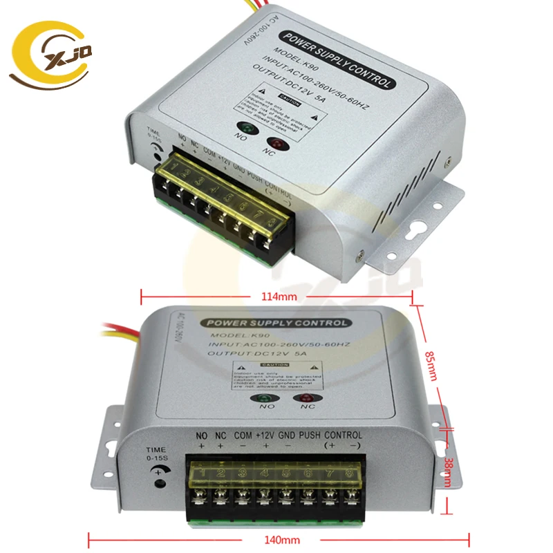 XJQ горячая Распродажа DC 12V5A двери Система контроля доступа переключатель Питание 110~ 260 V для радиочастотный идентфикатор отпечатков пальцев Доступ Управление "в провинции аньхое