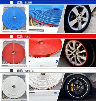 

8M Car Wheel Hub Tire Protection Sticker FOR fiat stilo nissan mitsubishi outlander vw polo kia ceed alfa romeo jeep wrangler