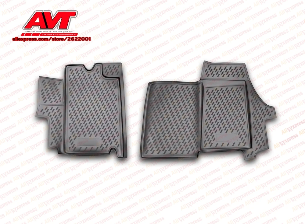 Коврики для Citroen Jumper 2009- 2 шт. резиновые коврики Нескользящие аксессуары салона