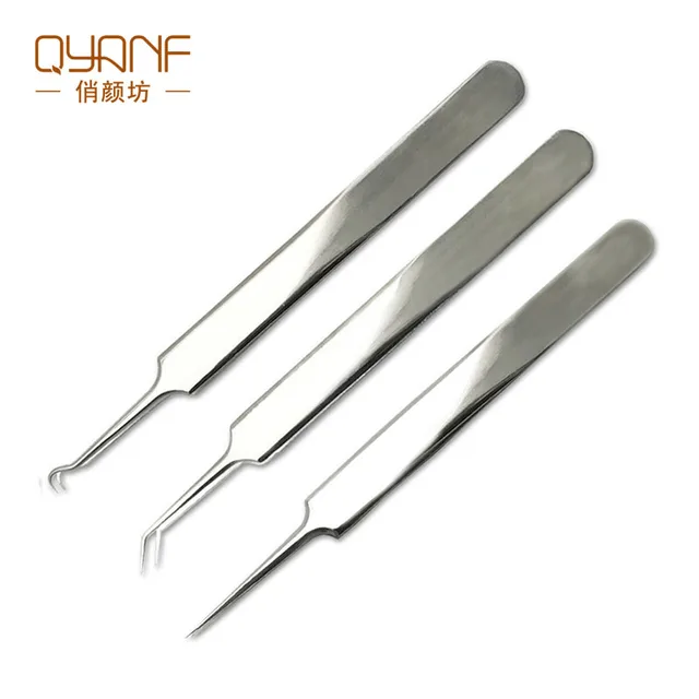 QYF Blackhead Acne Remover Stainless teel Pimple Needles Extractor Style Acne Treatment Face Clean Care Tools Beauty 3pcs