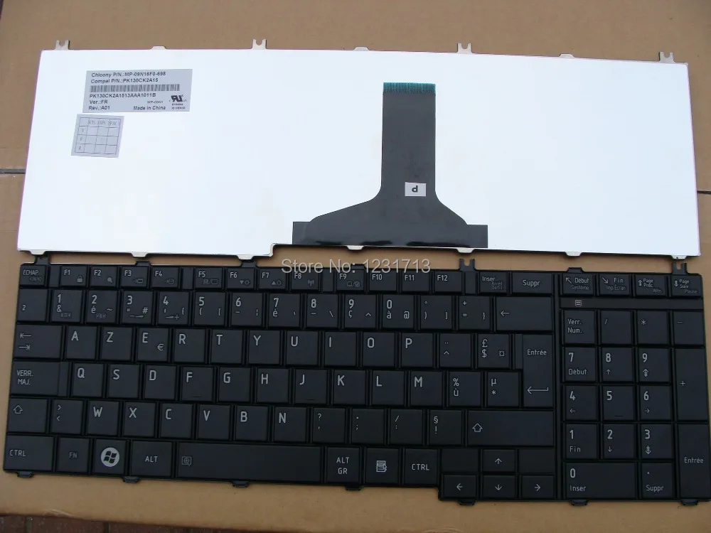 3P NEW FR French keyboard for Toshiba Satellite C650 C655 C655D C660 L650 L655 L670 L675 L750 L755 laptop PK130CK2A15 | Компьютеры и