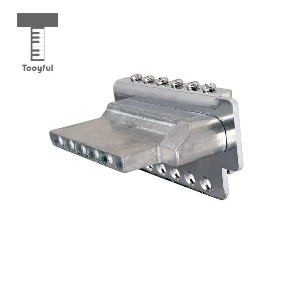 Tooyful 6 String Electric Guitar Roller Saddle Tremolo Bridge System with Whammy Bar for ST SQ