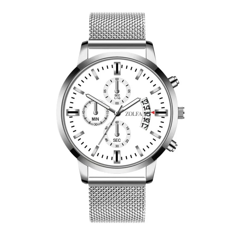

Fashion Men Watches Quartz Analog Stainless Steel Wristwatch Business Casual Men Watch Male Sport Clock Relogio Masculino `D