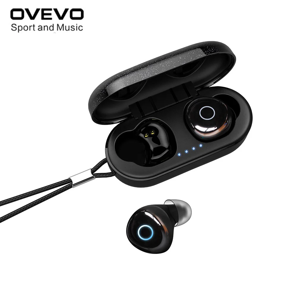 OVEVO Q65 TWS Bluetooth V5.0 наушники HiFi Dual Wrieless 3D стерео гарнитура водонепроницаемые спортивные наушники для телефонов с микрофоном