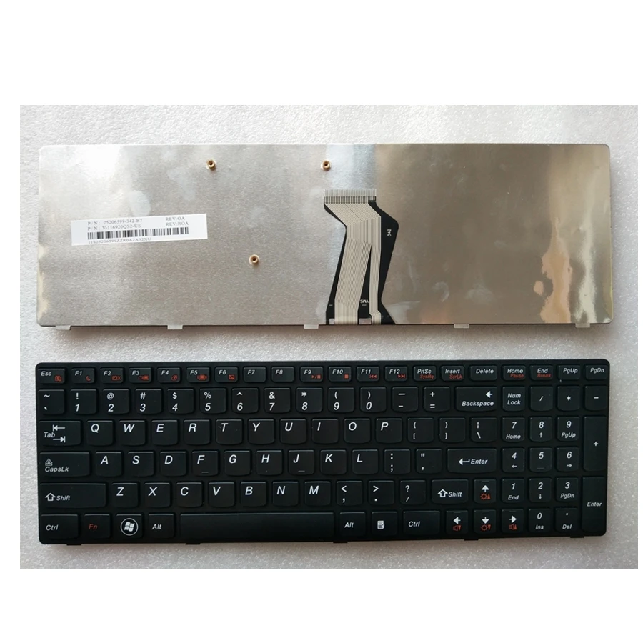 for Lenovo Y580 Y580N Y580A Y590 Y590N US black frame Laptop English Laptop Keyboard 