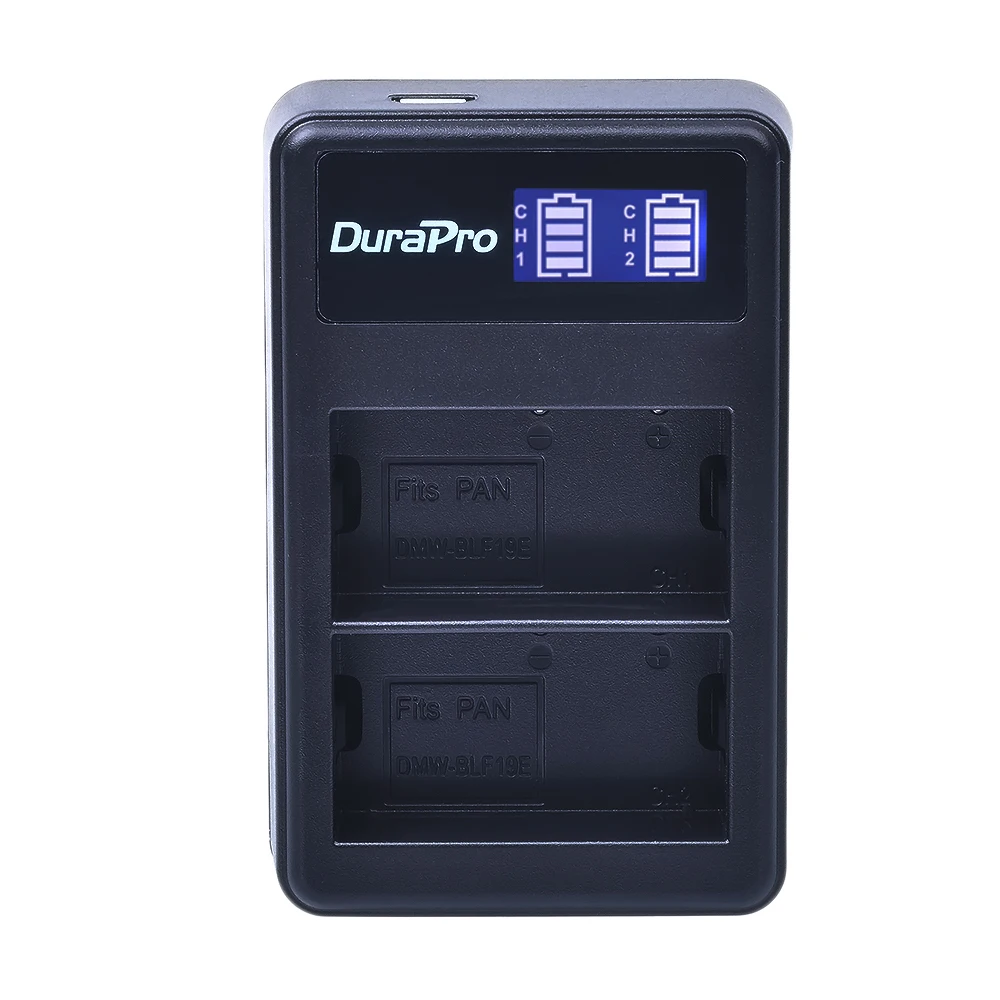 2 шт. DMW BLF19 литий ионная аккумуляторная батарея + LCD двойное зарядное устройство USB