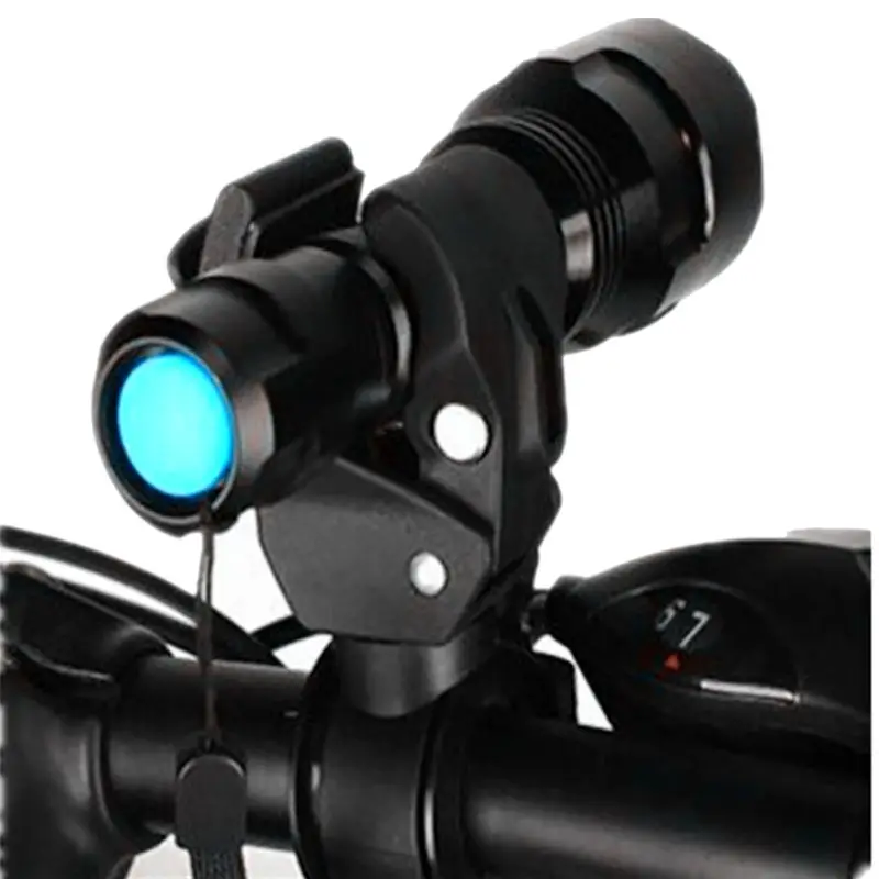 

Cycling Bike Flashlight Mount Holder Bike Torch Holder Outdoor Sports Support Clip Clamp Lantern Black