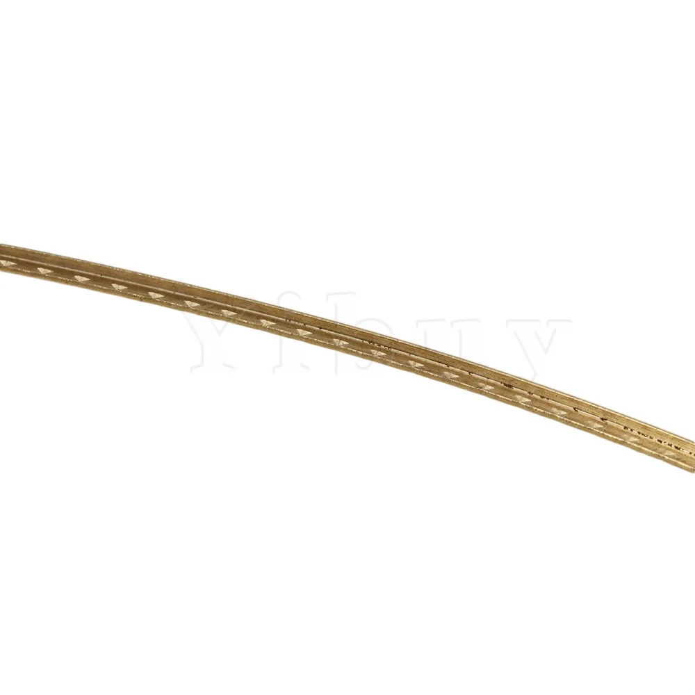Yibuy Gold 8ft Guitar Fret Wire For Electric Guitar 2.3mm