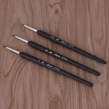 

3Pcs Art Pen Dotting Painting Drawing Gel Liner Polish Brush Tool Durable
